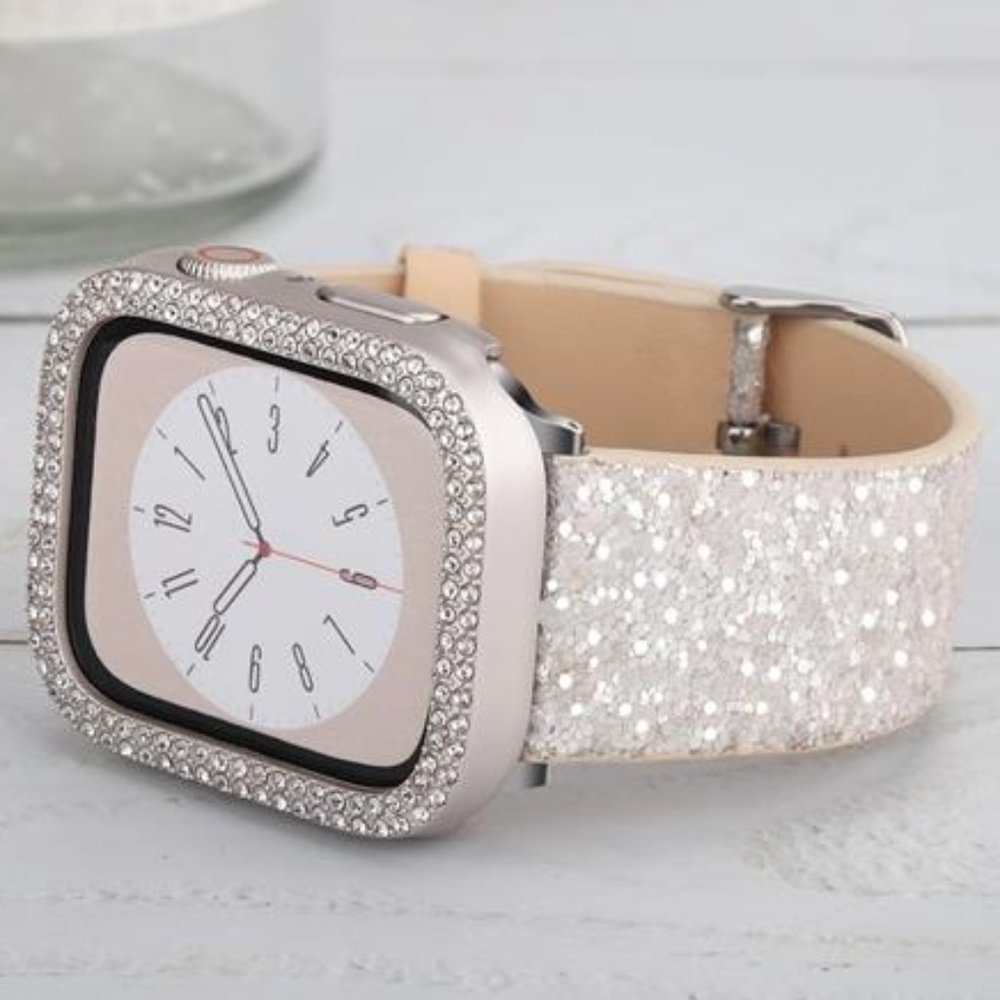 NEW Bling Apple Watch Band +Case